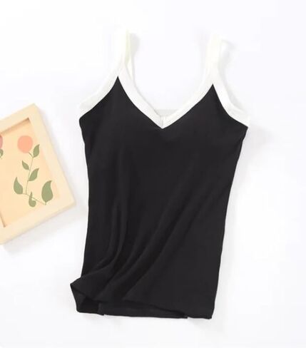 قمصان بدون أكمام للسيدات من zebemay برقبة عالية وفضفاضة وأساسية بلون سادة كاجوال للصيف بدون أكمام S-XL in Kuwait