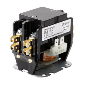 Seentech Heavy-Duty 2-Pole 30 Amp Contactor with 24VAC Coil - Perfectly Compatible with relays, air conditioners, Heat Pumps, and Refrigeration Systems
