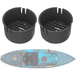 Kayaks Storage Bucket Hatch Bucket Container for Lifetime Kayak Storage, Lifetime Tamarack Angler 100, Pro 103, Weber Angler 110, Temptation 110, Spitfire 950T Fit Hatch Opening 6 7/8" Kayaks - 2 Pack