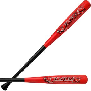 PSG Pro Maple Model: C243-Size: 33"/Barrel Dia: 2-1/2" - Weight: 30 oz Cupped Wooden Baseball Bat for Adult-Youth-Professional Players & Leagues in Black & Red by Player Sports Goods LLC