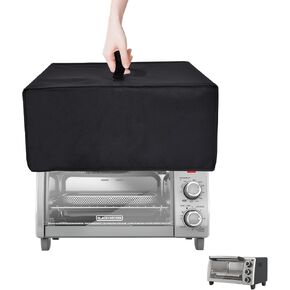 NUENSS-ROR Convection Oven Dust Cover for BLACK+DECKER 4-Slice Convection Oven,kitchen Appliance Cover and Toaster Machine Cover-waterproof Fingerprint cover-Machine Washable(Black)