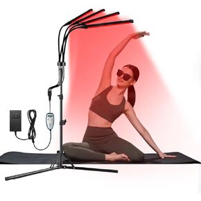 Red Light Therapy for Body, 180LEDs Infrared Light Therapy Device with Stand(15"-60"), 660nm ＆850nm Deep Red Light Therapy for Face, Neck, Back