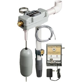 Liberty Pumps SJ10A 1-1/2-Inch Discharge SumpJet Water Powered Back-Up Pump with Alarm