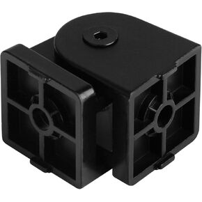 4 Pack 2 Hole Black Pivot Joint for 4040 Series T Slot Aluminum Extrusion Profile, 180° Adjustable Pivot Joint Connector for 3D Printer Accessories, External Fastening Fitting Hinges