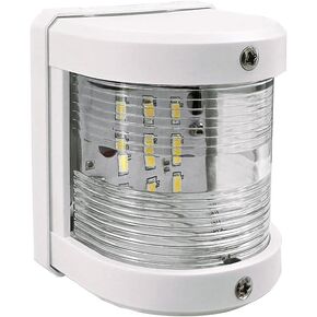 ISURE MARINE White Stern LED Navigation Light ABS Anchor Signal Mast Light 225° IP66 Waterproof 1 Nautical Miles