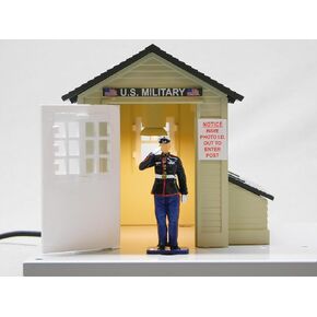 Lionel Military Patriots Salute Plug-Expand-Play Gateman O Gauge Model Train Accessory