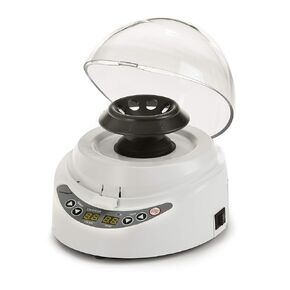 Mini Desk-top Centrifuge set, Digital, High-speed from 3000 rpm to 10000 rpm, 2 Rotors for 8 x 2.0/1.5 ml and 2 x 8-strip PCR Tubes, 2 Sets of Adapters for 0.2ml and 0.5ml Tubes, 110V (Natural Color)