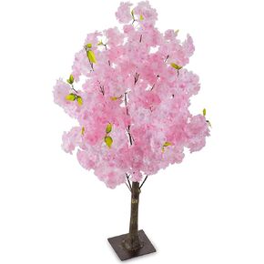 Artificial Cherry Blossom Flower Tree: Blosmon 3.2ft Tall Faux Pink Japanese Cherry Blossom Branches Trees Centerpiece for Wedding Table, Fake Flowering Tree Plant for Home Party Room Decor Indoor