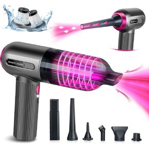 Handheld Vacuum Cleaner Cordless - 9000 PA High Power Car Vacuum Cleaner and Air Duster, 3 Speeds Portable Mini Vacuum Cleaner with HEPA Filter for PC Home Car Office Sofa