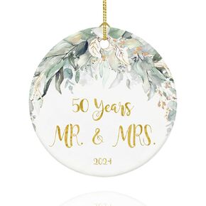 Grandparents Ornament 2024, Our First Christmas as Grandparents 2024, New Grandparents Gifts, 2.9" Ceramic Hanging First Time Grandparent Christmas Tree Decorations