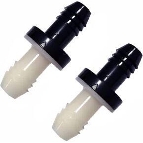 2PCS 3/8" 10mm ABS Check Valve, Plastic check valve, Micro water valve, Pneumatic valve, Small ABS check valve, One Way Non-Return Valve for Water Oil Gas Check Valve