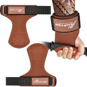 Lifting Straps, Gym Hand Grips, Weight Lifting Wrist Wraps for Heavy Powerlifting, Deadlifts, Strength Training, Rows, Pull Ups, Adjustable Gym Hand Gloves Support with Neoprene Padded for Men, Women