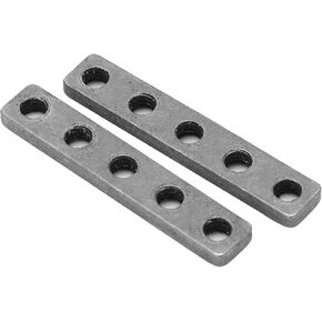 Threaded Plate, Mending Plates 2Pcs in 1 Bag 5 Holes High Accuracy Rustproof M4 Thread for Robotics Field