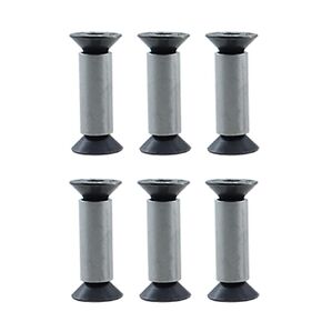 6PCS DIN 912 Alloy Steel Shank Screw Rivet Bolt Fastener Hexagonal Flat Head Screw for Fixing Inserts