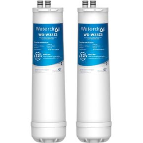 Waterdrop RC 3 EZ-Change Advanced Water Filter Replacement, Replacement for Culligan® RC-EZ-3, IC-EZ-3, US-EZ-3, RC-EZ-1, Brita® USF-201, USF-202, DuPont®, 2K Gallons (Pack of 2)