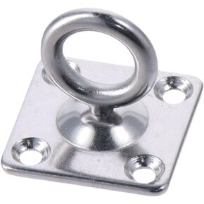 Stainless Steel Ceiling Hooks,360 Degree Rotating Ceiling Hooks Pad Eye Plate U Hooks for Seawater,Pad Eye Plate U Hooks Heavy Duty Wall Mount Ring Hooks