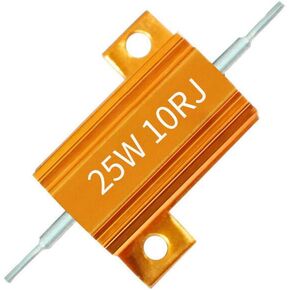 2Pcs 10W Power Aluminium Clad Wirewound Resistor 2.2 Ohm Aluminum Case Wirewound Chassis Mounted