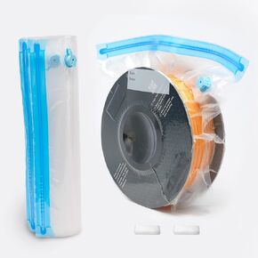 3D Filament Storage Bags with Patented Vacuum Valve - Leak-Proof Filament Protection for Creality, Anycubic, Sunlu, Voxelab and Qidi Tech 3D Printers.
