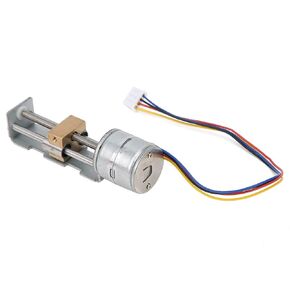 20mm Mini Linear Stage Actuator Small Slide Rail Screw Stepper Motor 2 Phase 4 Wire with Reducer for DIY Small Sliders Projects Measuring EquipmentPrinters