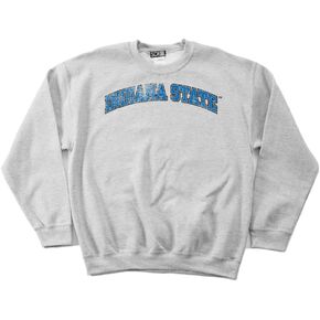 NCAA Indiana State Sycamores 50/50 Blended 8-Ounce Vintage Arch Crewneck Sweatshirt