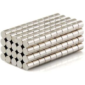 100 Pieces 2x5mm Small Fridge Magnets for Crafts Refrigerator Whiteboard Kitchen Office Magnet