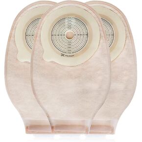 أكياس فغر القولون، لوازم فغرة القولون، 10 قطع من أكياس فغرة القولون قطعة واحدة قابلة للتصريف مع فلتر وإغلاق للعناية بالفغر اللفائفي، مقطوعة لتناسب الحد الأقصى 65 مم in Kuwait