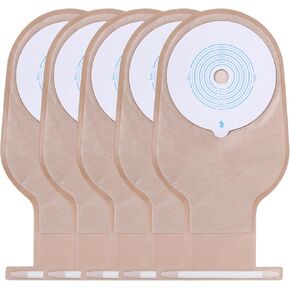OMISTAR 50 PCS Colostomy Bags,One-Piece Pouching Ostomy Bags,Convenient Ostomy Bag Supplies, Cut-to-Fit Drainable Pouch, One-Piece Colostomy Bags for Ileostomy Stoma Care