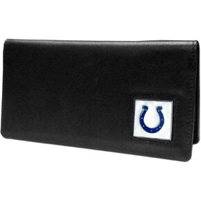 NFL Siskiyou Sports Fan Shop Indianapolis Colts Leather Checkbook Cover One Size Black