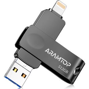 Photo Stick Memory Stick 64GB, Phone Flash Drive USB C Memory Stick External Storage Thumb Drive Compatible with iPhone, iPad,Android, PC and More Devices-P