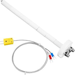 K-Type Thermocouple Block, Ceramic Kiln Insulator Kiln Probe, with 3.3 ft Wire Extension. Measuring Temperature -50℃ To1300℃, Thermocouple Probe