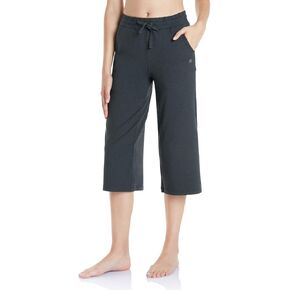 بنطال يوجا كابري للنساء من TSLA مع جيوب، سروال عالي الخصر للتمارين الرياضية، بنطال مريح ناعم in Kuwait