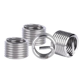 200Pcs Wire Thread Inserts, 304 Stainless Steel Metric M6x1x1.5D Helical Threaded Inserts Coiled Wire Screw Repair Kit for Automotive Repairs