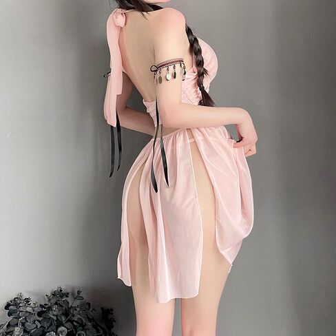 ملابس داخلية مثيرة للأميرة من JasmyGirls، أزياء خادمة مثيرة، بيكيني أنيمي، ملابس لعب الأدوار، فستان نادي الرقص العربي للهالوين in Kuwait