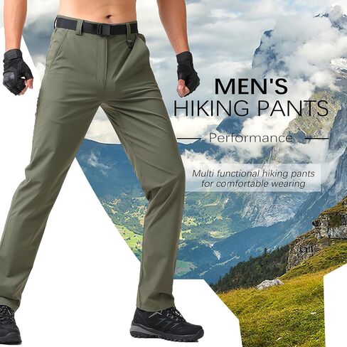 Men's Hiking Cargo Pants Quick Dry Lightweight Waterproof casual Pants in Saudi Arabia