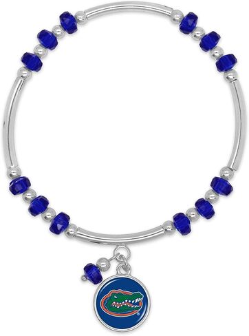 من القلب فلوريدا غاتورز اللبلاب تمتد سوار الفضة والمجوهرات هدية UF، 7 5 بوصة in Kuwait