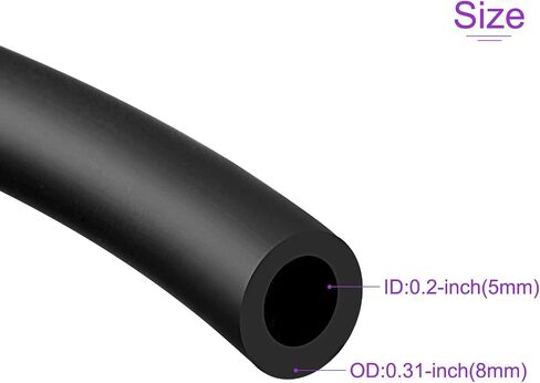 خرطوم خط وقود البنزين DMiotech 5 مم ID 8 مم OD وردي PVC لاستخدام المحركات الصغيرة، طول 3.0 متر in Saudi Arabia