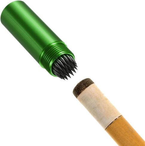Snooker Billiard Pool Cue Tip Tool - Aluminum Alloy Cue Stick Repair Tool with Keychain, Multifunction, Apply for Snooker in Kuwait
