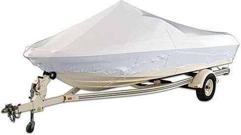 | Universal Marine Boat Cover | Waterproof, Heavy Duty | Straps & Vents Included in Saudi Arabia