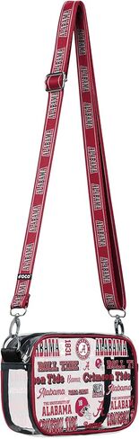 حقيبة كروس شفافة مخططة بشعار فريق الكلية من FOCO NCAA in Kuwait