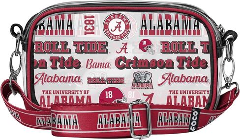 حقيبة كروس شفافة مخططة بشعار فريق الكلية من FOCO NCAA in Kuwait