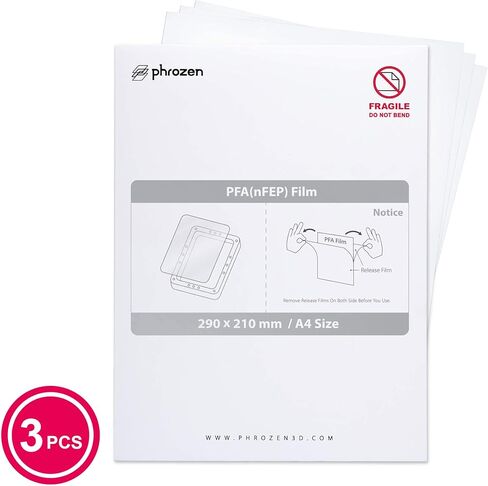 phrozen 1pc PFA (nFEP) Film, for Sonic Mighty 8K, Designed to be Long-Lasting While Consistently Print Out Large-Scale & Highly Detailed 3D Models, (310 * 220mm) in Kuwait