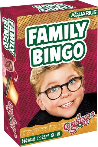 AQUARIUS A Christmas Story Family Bingo - لعبة ممتعة للحفلات العائلية للأطفال والمراهقين والكبار - هدية ليلية مسلية للعبة - بضائع قصة عيد الميلاد مرخصة رسميًا in Saudi Arabia