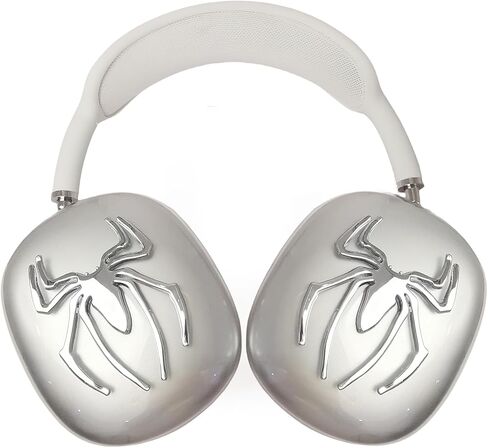 غطاء حافظة لجهاز AirPods Max Black Metal Spider، حافظات ناعمة وشفافة للرجال والنساء وغطاء حماية لملحقات Apple AirPods Max (Black Spider) in Saudi Arabia