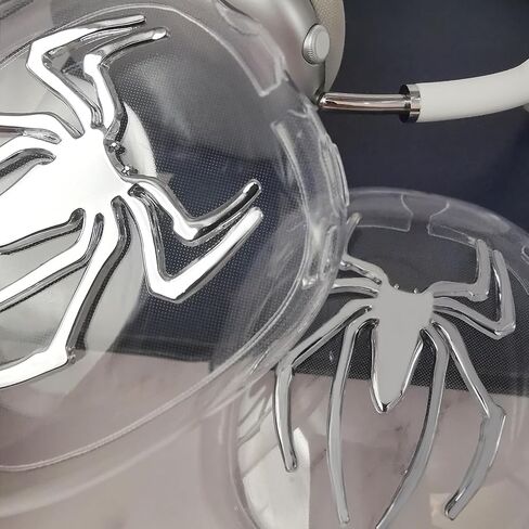 غطاء حافظة لجهاز AirPods Max Black Metal Spider، حافظات ناعمة وشفافة للرجال والنساء وغطاء حماية لملحقات Apple AirPods Max (Black Spider) in Saudi Arabia