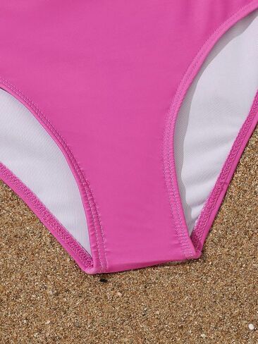 OYOANGLE Girl's 3 Piece Ombre Triangle Halter Bikini Swimsuit with Kimono Cover Ups Swimwear in Saudi Arabia