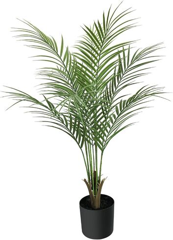 Artificial Palm Tree 3 Feet,Fake Palm Tree with 9 Trunks and Pot, Faux Little Tree for Indoor Outdoor Modern Decor Plants in Pot for Home Office Table in Saudi Arabia