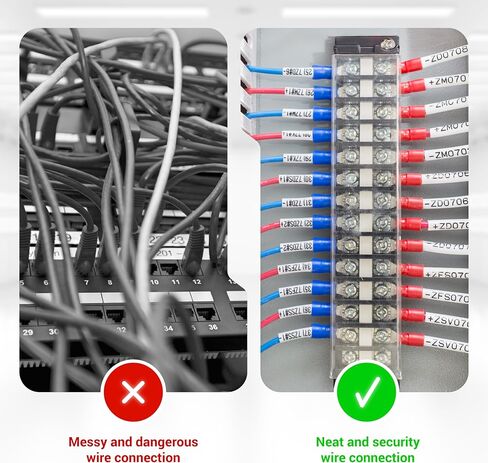 BlueStars 6 Packs 5 Positions Terminal Strip Blocks 600V 15A with Cover and 5 Packs 400V 15A 6 Positions Pre-Insulated Terminals Barrier Strip Used for Home Electrical Project in Saudi Arabia