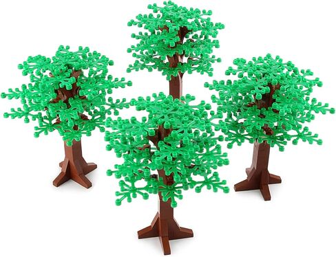 Large Trees City Building Block Compatible with Major Brand - Classic Bricks Pieces and Parts Toy Set 6.7inch Height Botanical Forest Garden Plant Accessories (2pcs) in Saudi Arabia