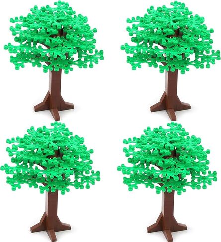 Large Trees City Building Block Compatible with Major Brand - Classic Bricks Pieces and Parts Toy Set 6.7inch Height Botanical Forest Garden Plant Accessories (2pcs) in Saudi Arabia