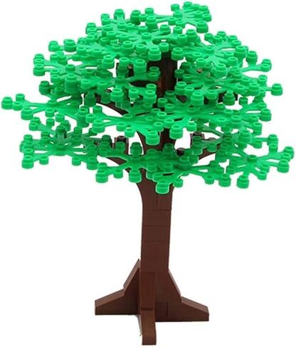 Large Trees City Building Block Compatible with Major Brand - Classic Bricks Pieces and Parts Toy Set 6.7inch Height Botanical Forest Garden Plant Accessories (2pcs) in Saudi Arabia